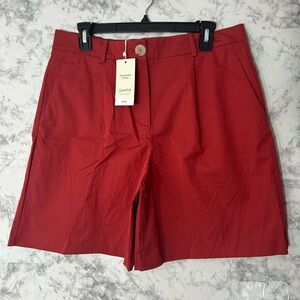 Mango Women's Red Bermudas